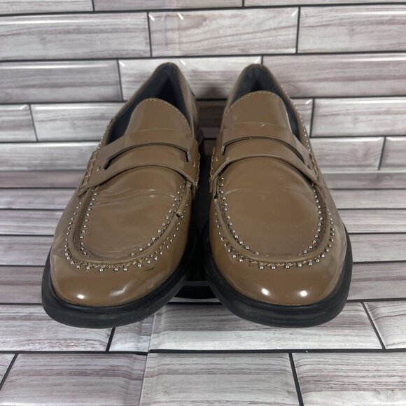 SARTO Women's Brown Patent Slip-On Loafers Women's Shoe Size‎ 8 - Picture 7 of 16